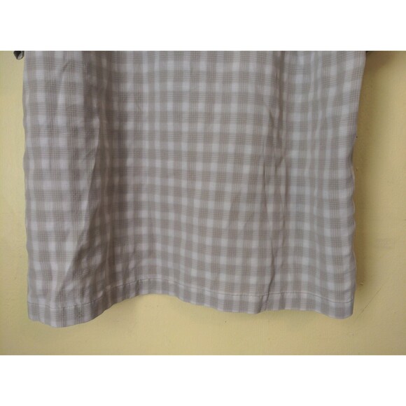 Nice COLUMBIA XCO Mens Plaid Short Sleeve Button Khaki Tan Cotton Shirt Sz L - Picture 10 of 11